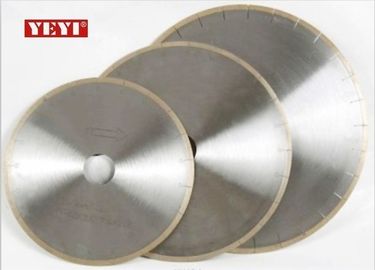 Super Thin Continuous Rim Diamond Saw Blades For Slab Edge Cutting Of Marble , Limestone
