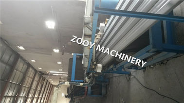 Rubber Belt Transmission For 1000mm PU Sandwich Panel Machine, PLC Control Automatic Foaming