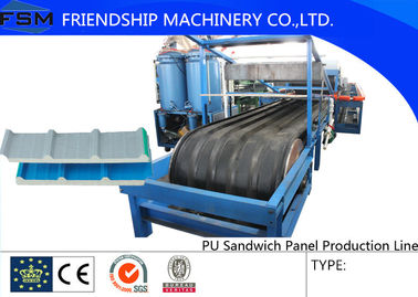 Continuously Automatic PU Sandwich Panel Production Line Two Tanks