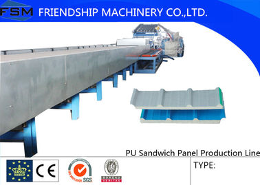 Continuously Automatic PU Sandwich Panel Production Line Two Tanks