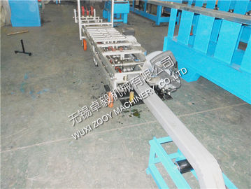 Moveable Square downspout machine , 3KW sheet metal roll forming machines