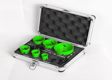 Drill Stainless Steel / Metal Hole Saw Set 22mm 29mm With Aluminium Case