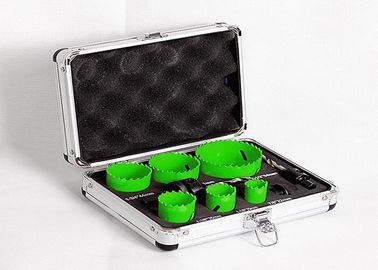 Drill Stainless Steel / Metal Hole Saw Set 22mm 29mm With Aluminium Case