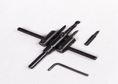 Custom Adjustable Hole Cutters Cutting Plastic / Wood Hole Saw 30mm - 120mm Size