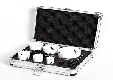 9PC Metal / Stainless Steel Hole Saw With Cutting Depth 38mm , Large Diameter Hole Saw Set