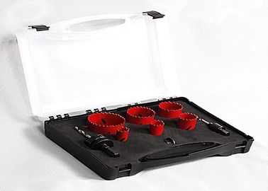 9PC HSS Bimetal Hole Saw Set With Plastic Case , Hole Cutter Drill Bit
