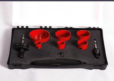 9PC HSS Bimetal Hole Saw Set With Plastic Case , Hole Cutter Drill Bit
