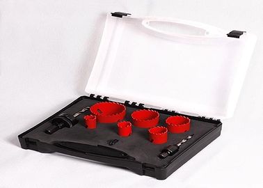 Electricians Bimetal Hole Saw Drill Set With Cutting Depth 38mm , Plastic Case