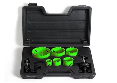 9PC Painted Wood / Plastic Bimetal Hole Saw Set M3 / M42 Metal Cutting Tools