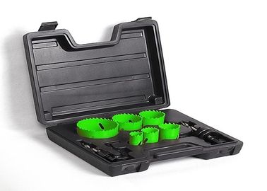 9PC Painted Wood / Plastic Bimetal Hole Saw Set M3 / M42 Metal Cutting Tools