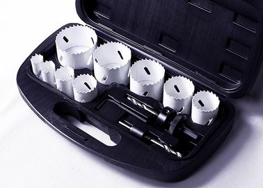 White 1-3/8" 2" Fine Tooth Bimetal Hole Saw Cutting Tools For Hard Wood Floors