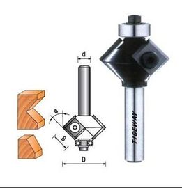 Bevel CNC router bits with reversible knives, with micro grain tungsten carbide tips