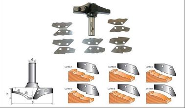Durable raised panel CNC router bits with changeable knives
