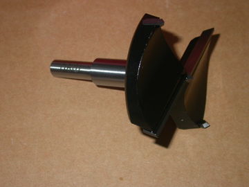 Hinge boring bit with heat treatmen steel body for making through holes