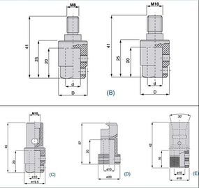 Durable carbon steel and carbide tips TCT countersink cutters