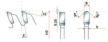 45 degrees cutting aluminum alloy Ripping Saw Blade To Cut Non - ferrous Metals