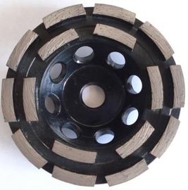 Sintered Brazed Double Row Diamond Cup Grinding Wheel For Concrete 3"  6"  7"
