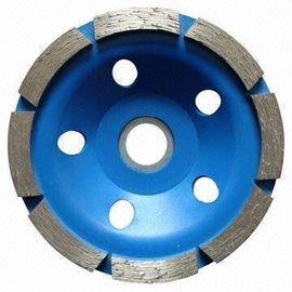 100mm Single Row Diamond Cup Grinding Wheel For Concrete , Marble , Granite