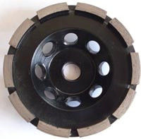 100mm Single Row Diamond Cup Grinding Wheel For Concrete , Marble , Granite