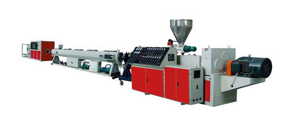 Plastic UPVC / CPVC / PVC Pipe Extrusion Line With SJZS65 / 132 Conical Twin Screw Extruder