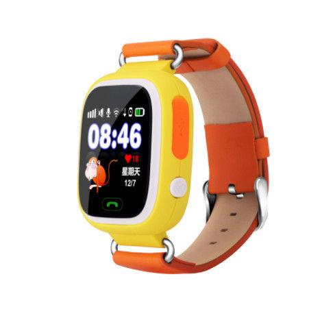 Ios and Android kids cell phone watch smart watch phone Q90 kids gsm sps tracker watch