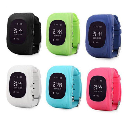 Tracker watch Q50 baby oled smart watch with gps position