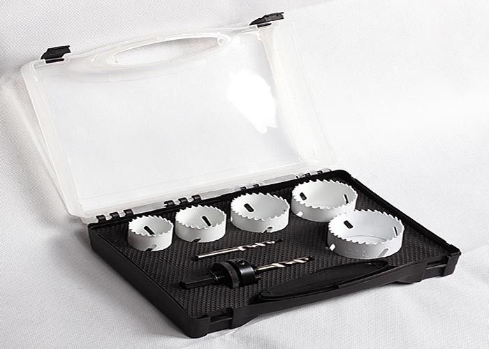 Bi Metal Metal Cutting Drill Hole Saw Set 51mm 57mm 64mm For Vertical Drill Machine