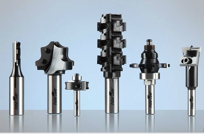 CNC Router Bits, Micro-Grain Tungsten Carbide Router Bits With Replaceable Knives for Woodworking