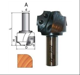 CNC router bits round corner router bits with changeable knives  20mm shank