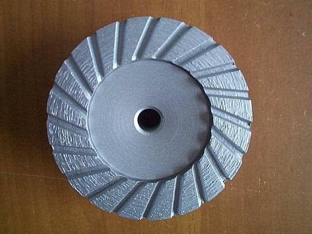 Turbo Type Diamond Cup Grinding Wheel Discs For Concrete / 4 Inch Grinder Wheels