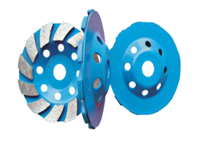 4 Inch Metal Diamond Grinding Disc / Cup Wheel For Terrazzo / Concrete Floor